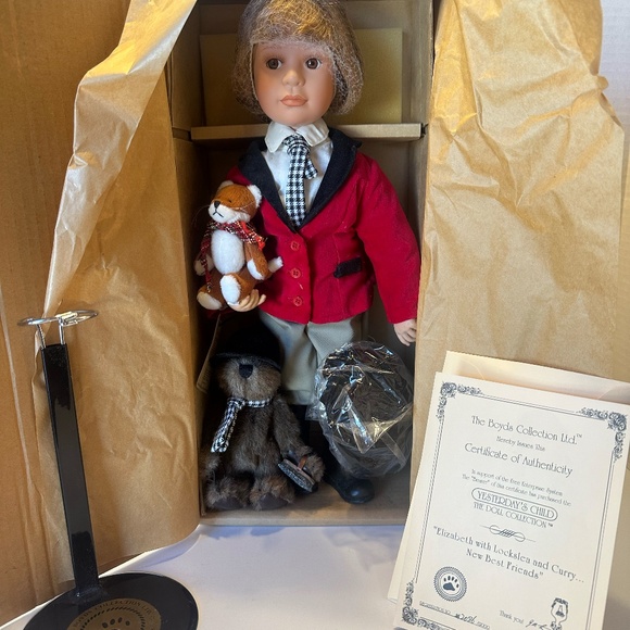 2001 Boyds Bear Yesterdays’ Children Elizabeth Large L/E Doll 4946 - Picture 3 of 12